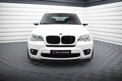 Front Ansatz für BMW X5 E70 Facelift M Paket schwarz Hochglanz