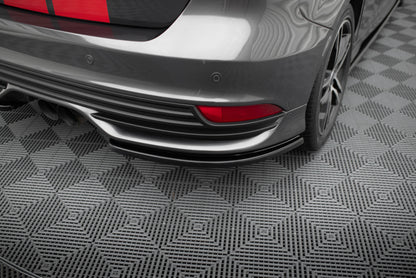 Heck Ansatz Flaps Diffusor für Ford Focus ST Mk3 FL schwarz Hochglanz