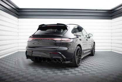 Höher Spoiler CAP 3D für Porsche Macan GTS Mk1 Facelift 2 schwarz Hochglanz