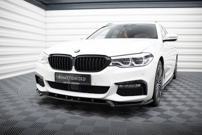 Front Ansatz V.4 für BMW 5er M-Paket / M550d / M550i G30/ G31 M-Paket schwarz Hochglanz