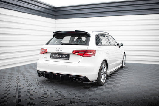Diffusor Heck Ansatz für Audi S3 Sportback 8V