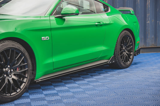 Seitenschweller Ansatz + Flaps für Ford Mustang GT Mk6 Facelift