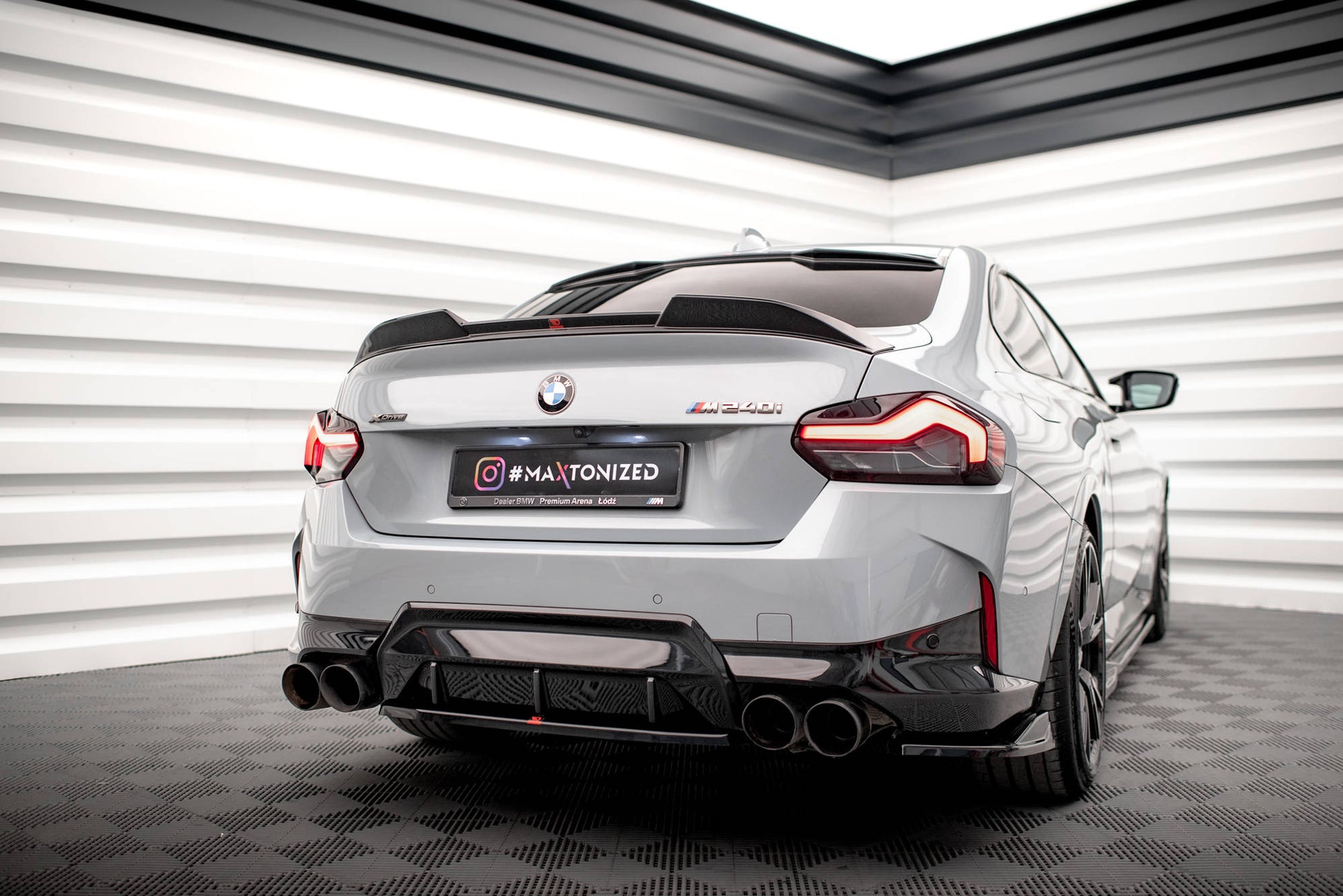 Spoiler CAP 3D für BMW 2 Coupe G42 / M2 G87 schwarz Hochglanz