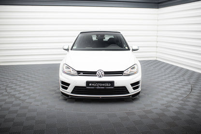 Front Ansatz V.2 für VW Golf 7 R / R-Line schwarz Hochglanz
