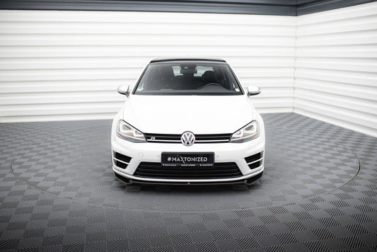 Front Ansatz V.2 für VW Golf 7 R / R-Line schwarz Hochglanz