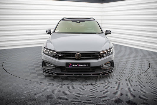 Front Ansatz V.2 für VW Passat R-Line B8 Facelift schwarz Hochglanz