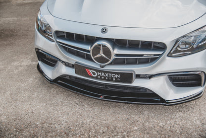 Front Ansatz V.2 für Mercedes-Benz E63 AMG Kombi/Limousine S213/W213 schwarz Hochglanz