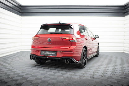 Heck Ansatz Flaps Diffusor V.2 +Flaps für Volkswagen Golf GTI / GTE Mk8