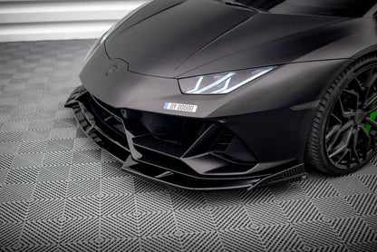 Front Ansatz für Lamborghini Huracan EVO AWD schwarz Hochglanz