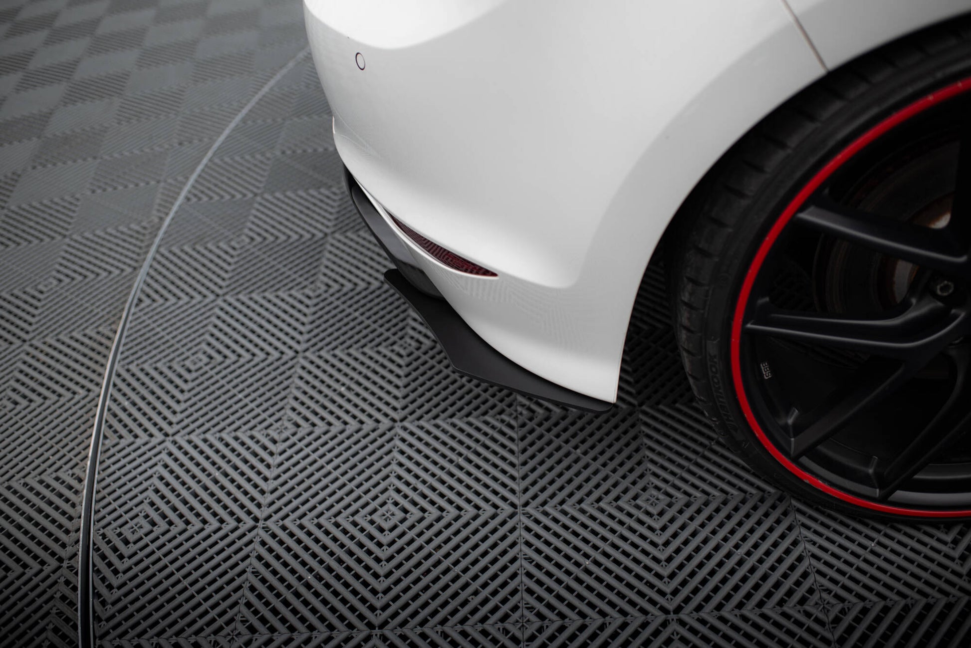 VW GOLF 7 R HATCHBACK Diffusor Heck Ansatz für Heckschürze für & Heck Ansatz Flaps Diffusor für