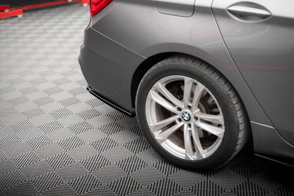 Heck Ansatz Flaps Diffusor für BMW 5er GT M-Paket F07 schwarz Hochglanz
