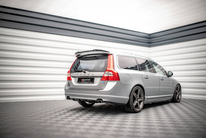 Diffusor Heck Ansatz für Volvo V70 Mk3 schwarz Hochglanz