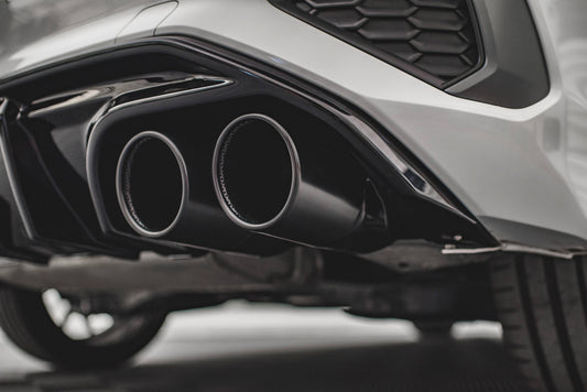 Diffusor Heck Ansatz + Endrohre für Audi A3 S-Line Sportback 8Y