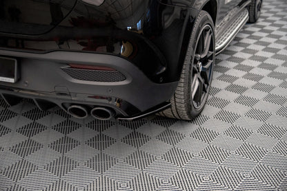 Heck Ansatz Flaps Diffusor für Mercedes-AMG GLE 53 Coupe C167 / C167 Facelift schwarz Hochglanz