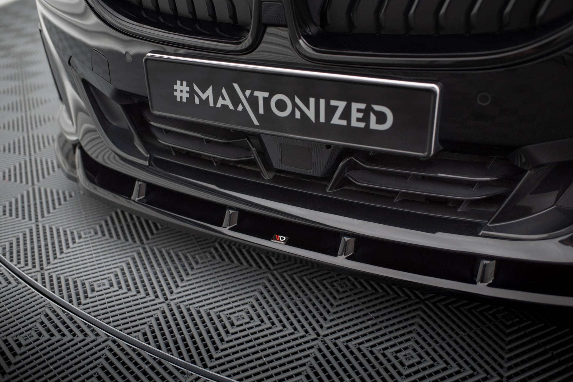 Front Ansatz V.3 für BMW 2 Coupe G42 schwarz Hochglanz