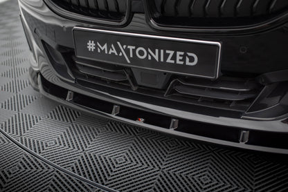 Front Ansatz V.3 für BMW 2 Coupe G42 schwarz Hochglanz