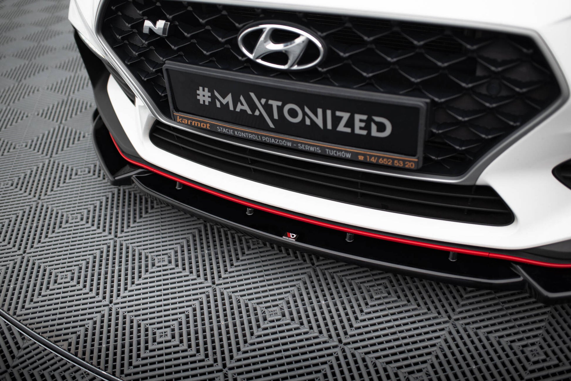 Front Ansatz V.5 für Hyundai I30 N Mk3 Hatchback/ Fastback schwarz Hochglanz