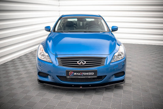Front Ansatz für Infiniti G37 Coupe  schwarz Hochglanz