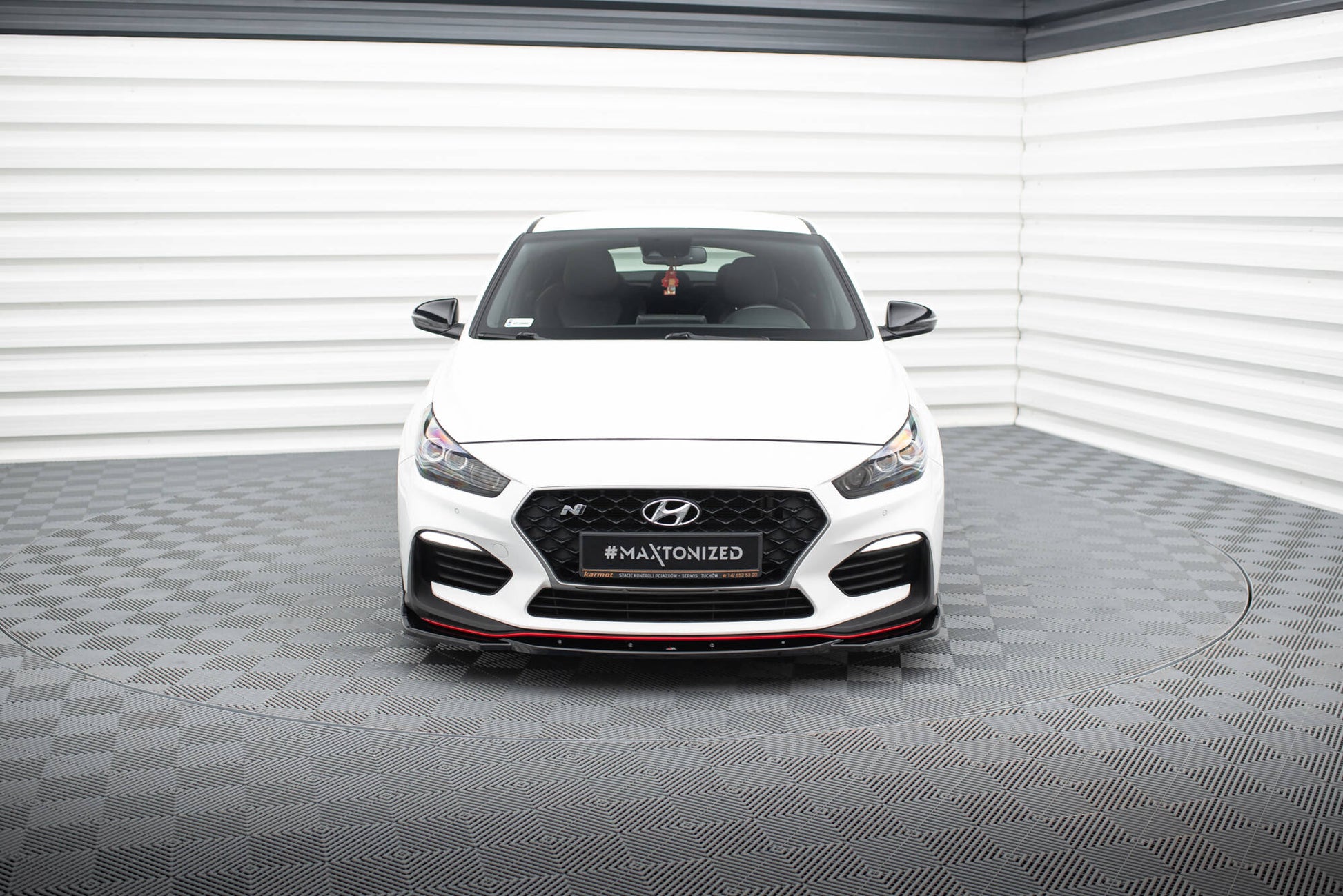 Front Ansatz V.4 für Hyundai I30 N Mk3 Hatchback/ Fastback schwarz Hochglanz