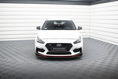 Front Ansatz V.4 für Hyundai I30 N Mk3 Hatchback/ Fastback schwarz Hochglanz