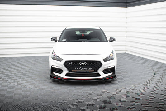 Front Ansatz V.4 für Hyundai I30 N Mk3 Hatchback/ Fastback schwarz Hochglanz