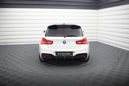 Diffusor Heck Ansatz V.3 für BMW 1er M-Paket F20 Facelift (Doppelauspuff li.)