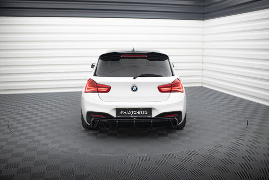 Diffusor Heck Ansatz V.3 für BMW 1er M-Paket F20 Facelift (Doppelauspuff li.)
