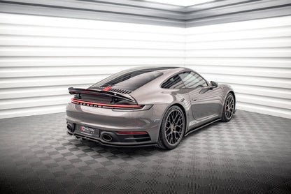 Spoiler CAP für Porsche 911 Carrera 4S 992 schwarz Hochglanz
