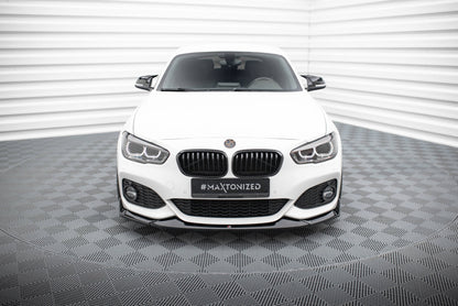 Front Ansatz V.4 für CSL Look BMW 1er M-Paket / M140i F20 Facelift schwarz Hochglanz