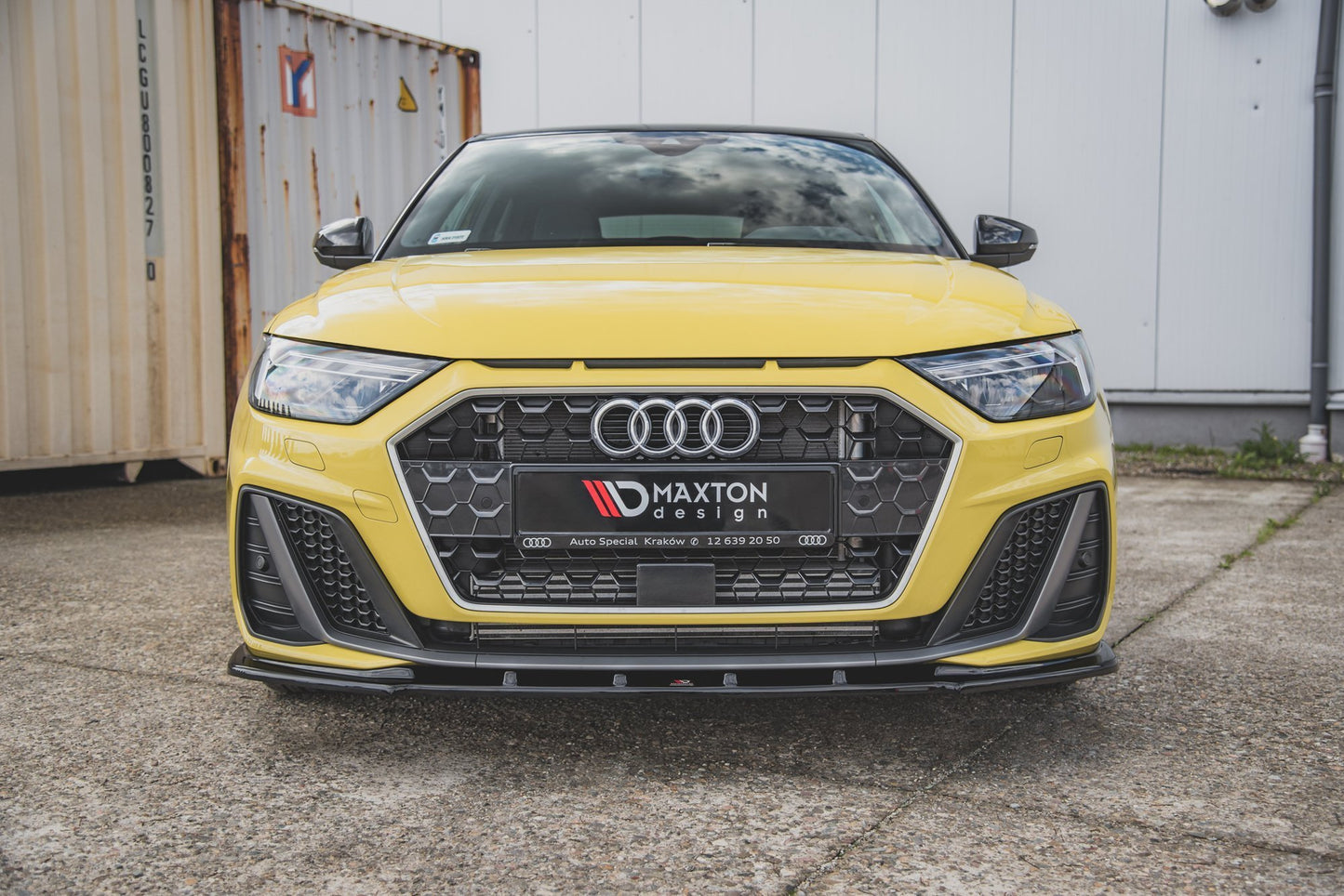 Front Ansatz V.1 für Audi A1 S-Line GB schwarz Hochglanz