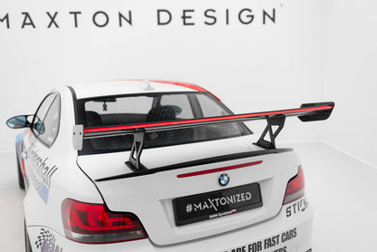 Carbon Spoiler With Internal Brackets Uprights V.1 + LED BMW 1er M E82
