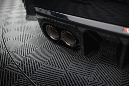 Diffusor Heck Ansatz V.2 für BMW M2 G87 schwarz Hochglanz