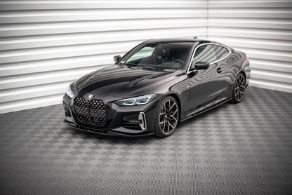 Front Ansatz V.1 für BMW 4er M-Paket / M440i G22 / G23 / G22 Facelift / G23 Facelift schwarz Hochglanz