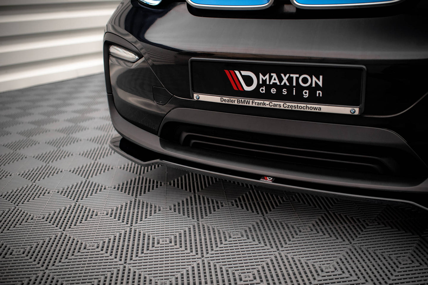 Front Ansatz V.1 für BMW i3 Mk1 Facelift schwarz Hochglanz