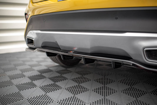 Mittlerer Cup Diffusor DTM Look Heck Ansatz für Kia XCeed Mk1 schwarz Hochglanz
