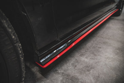 Seitenschweller Ansatz für VW Golf 7 GTI TCR  schwarz Hochglanz