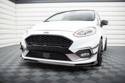 Front Ansatz V.5 für Ford Fiesta Mk8 ST / ST-Line schwarz Hochglanz