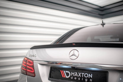 Spoiler CAP für Mercedes-Benz E63 AMG / AMG-Line / Standard Limousine W212 Facelift schwarz Hochglanz
