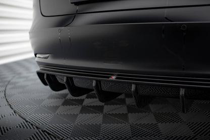 Diffusor Heck Ansatz V.2 für Tesla Model 3 schwarz Hochglanz