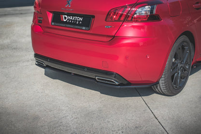Heckansatz Peugeot 308 GT Mk2 Facelift schwarz Hochglanz