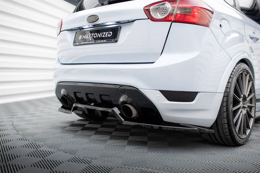 Mittlerer Cup Diffusor DTM Look Heck Ansatz für Ford Kuga ST Mk1 schwarz Hochglanz