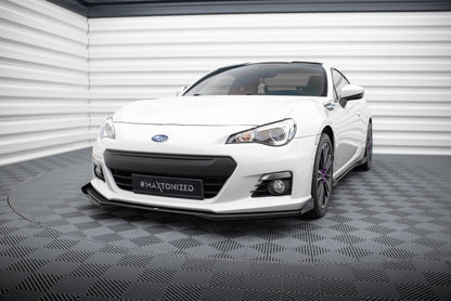 Street Pro Front Ansatz für + Flaps für V.1 + Flaps Subaru BRZ Mk1  schwarz Hochglanz
