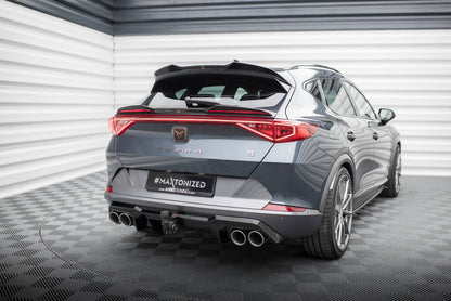 Diffusor Heck Ansatz V.3 für Cupra Formentor VZ  Mk1 / Mk1 Facelift schwarz Hochglanz