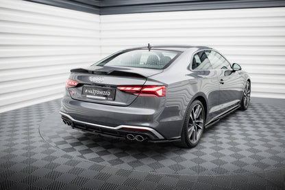 Heckansatz Audi S5 Sportback / Coupe F5 Facelift schwarz Hochglanz