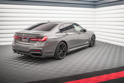 Seitenschweller Ansatz für V.1 für BMW 7 M-Paket G11  schwarz Hochglanz