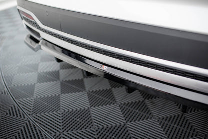 Mittlerer Cup Diffusor DTM Look Heck Ansatz für Kia Sorento Mk4 schwarz Hochglanz