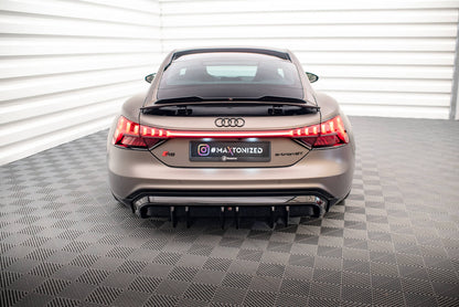 Diffusor Heck Ansatz für Audi e-Tron GT / RS GT Mk1 schwarz Hochglanz