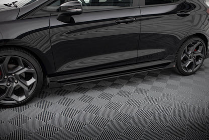 Seitenschweller Flaps für Ford Fiesta ST / ST-Line Mk8 schwarz Hochglanz