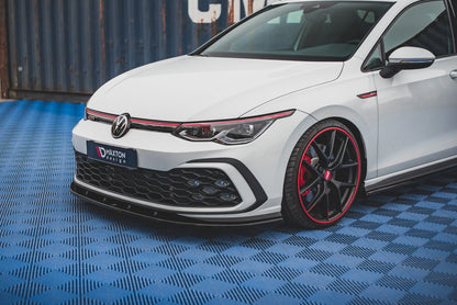 Front Ansatz für VW Golf GTI / GTE / GTD / R-Line Mk8 schwarz Hochglanz