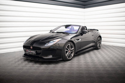 Seitenschweller Ansatz für JAGUAR F-TYPE schwarz Hochglanz